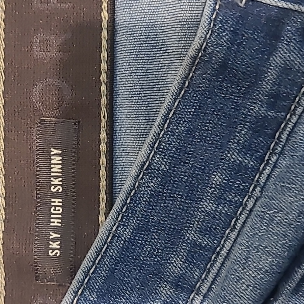 Torrid Sky High Skinny Blue Denim Jeans Size 18R - Picture 5 of 8